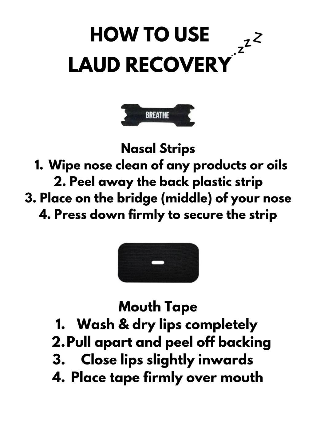 Mouth Tape - Laud Recovery
