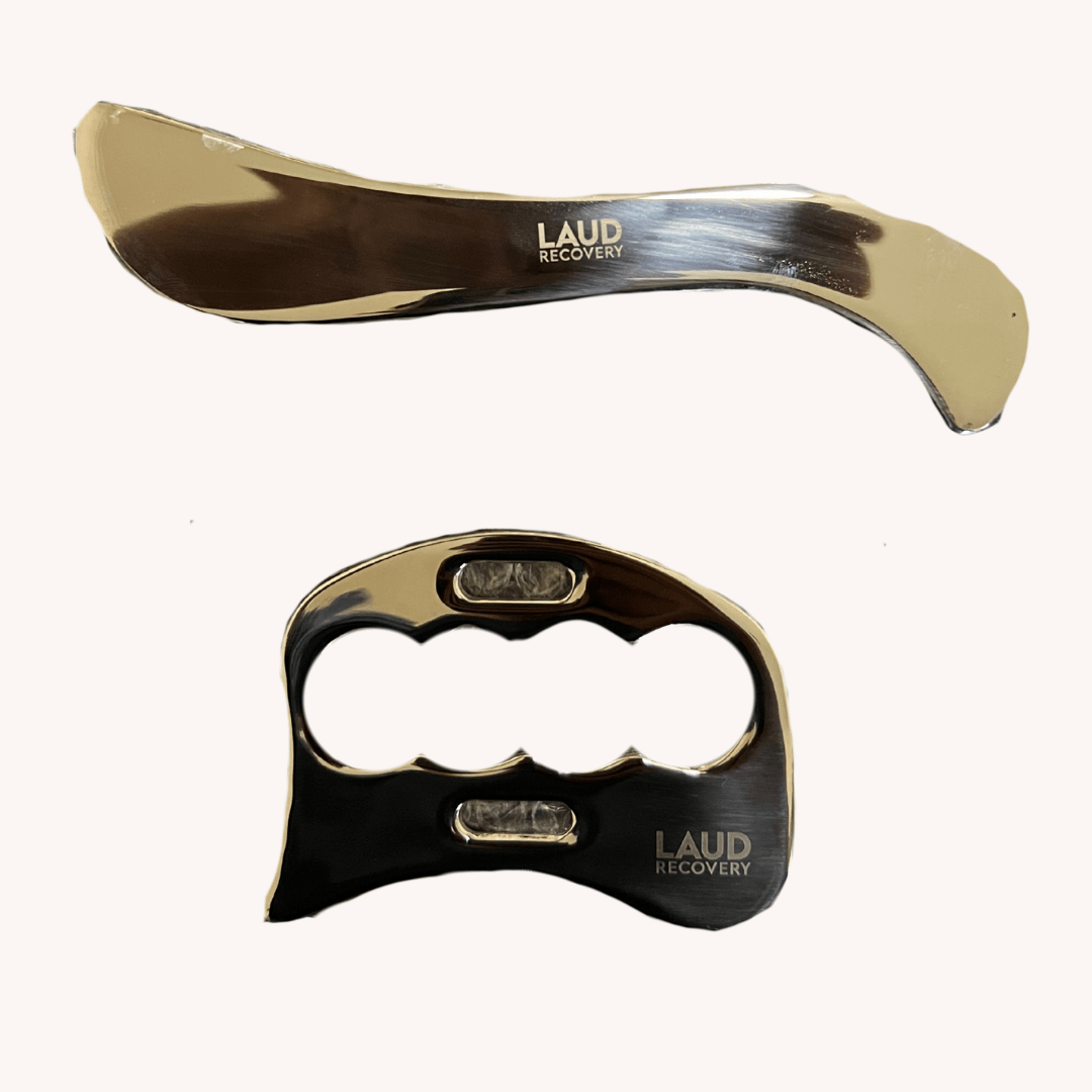 Stainless Steel Muscle Scraper Set (2 - Piece) - Laud Recovery