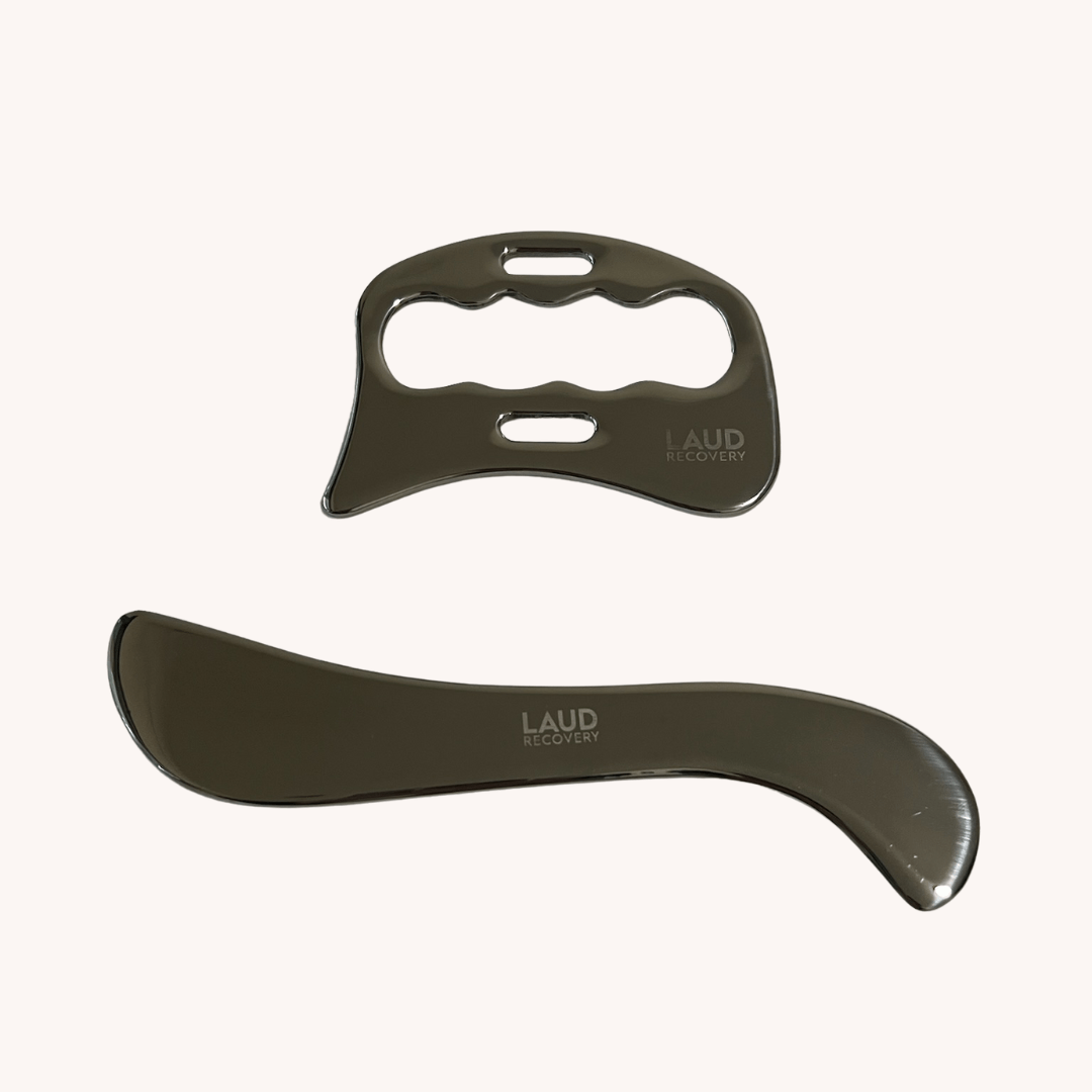 Stainless Steel Muscle Scraper Set (2 - Piece) - Laud Recovery